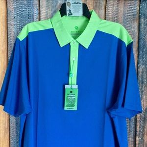 NEW Betenly Poly Spandex Stretch Golf Polo Shirt